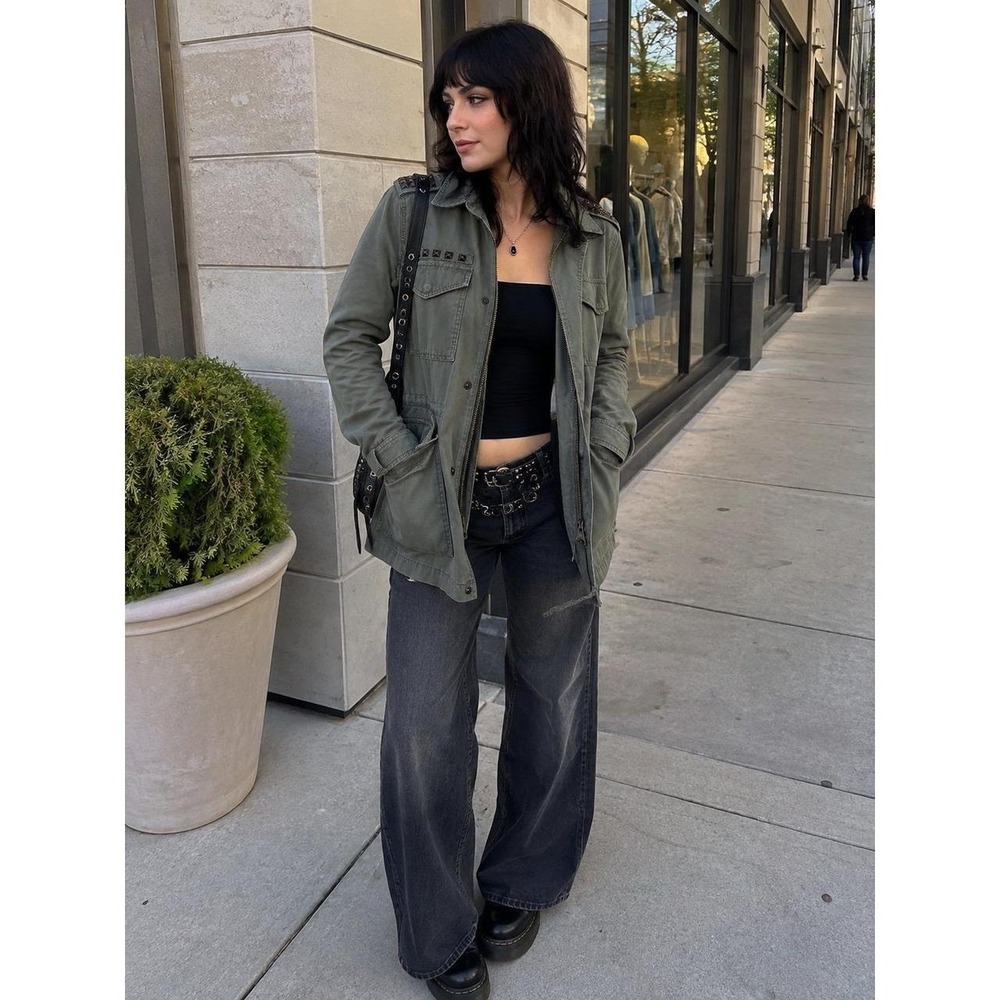 Mudd Military Green Jacket, Vintage Y2K (XS) Utility jacket